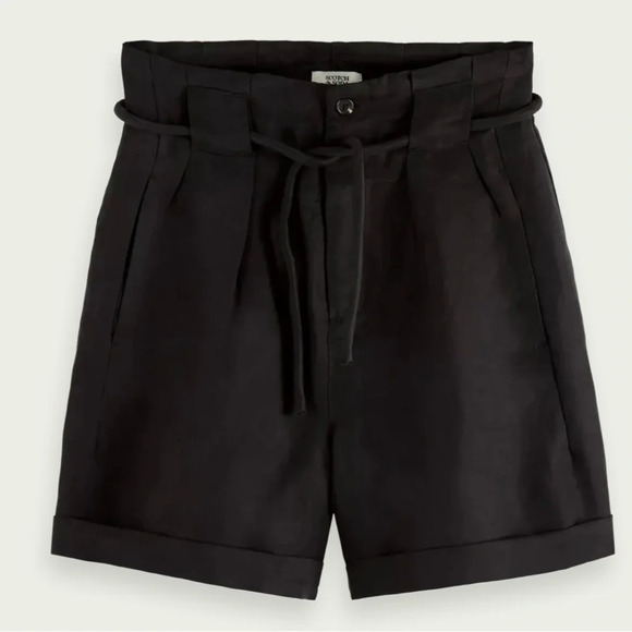 Scotch & Soda High rise mini-length shorts in black - Picture 6 of 10